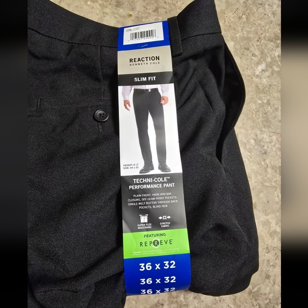 Kenneth Cole Reaction Dress Pants, Nwt 36x32